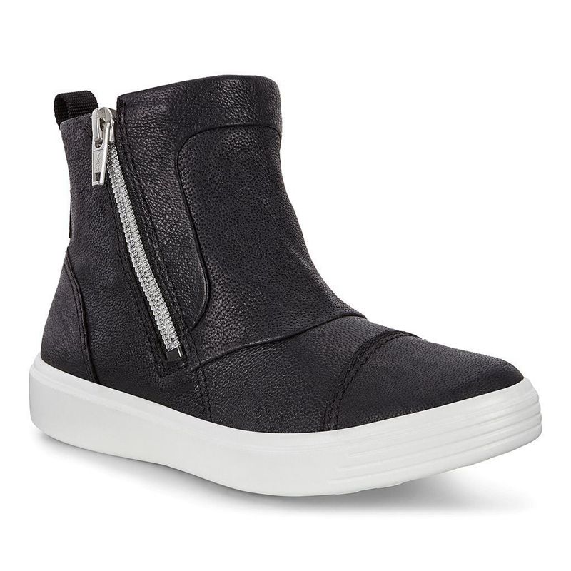 Botines Ankle Boots Ecco S7 Teen Para Niños,Negras,968571-JEV